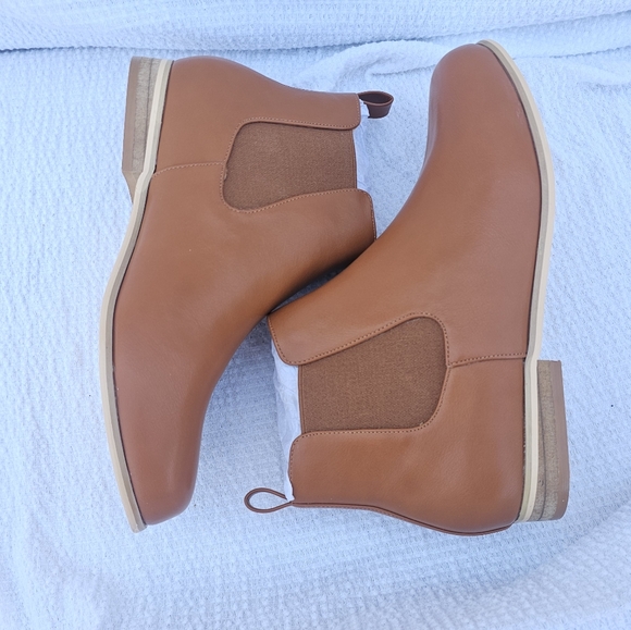 Ortho+rest Comfort and Relief Women Chelsea Boots Flat Ankle Boots brown size 8 - Picture 1 of 11
